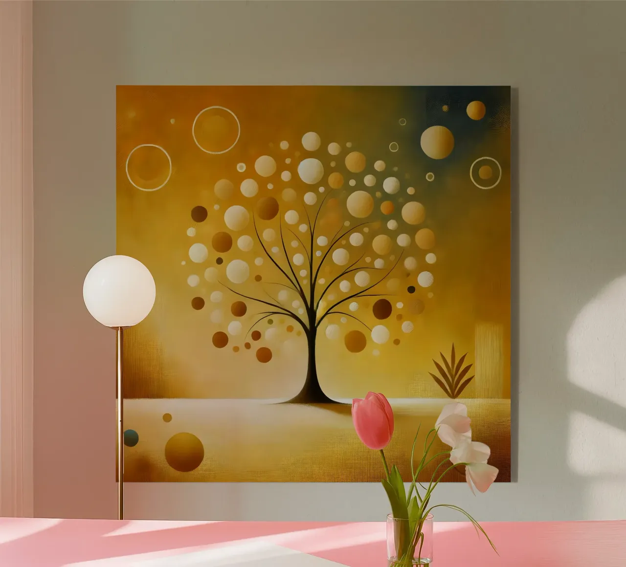 Albero giallo plexiglass da spiritual