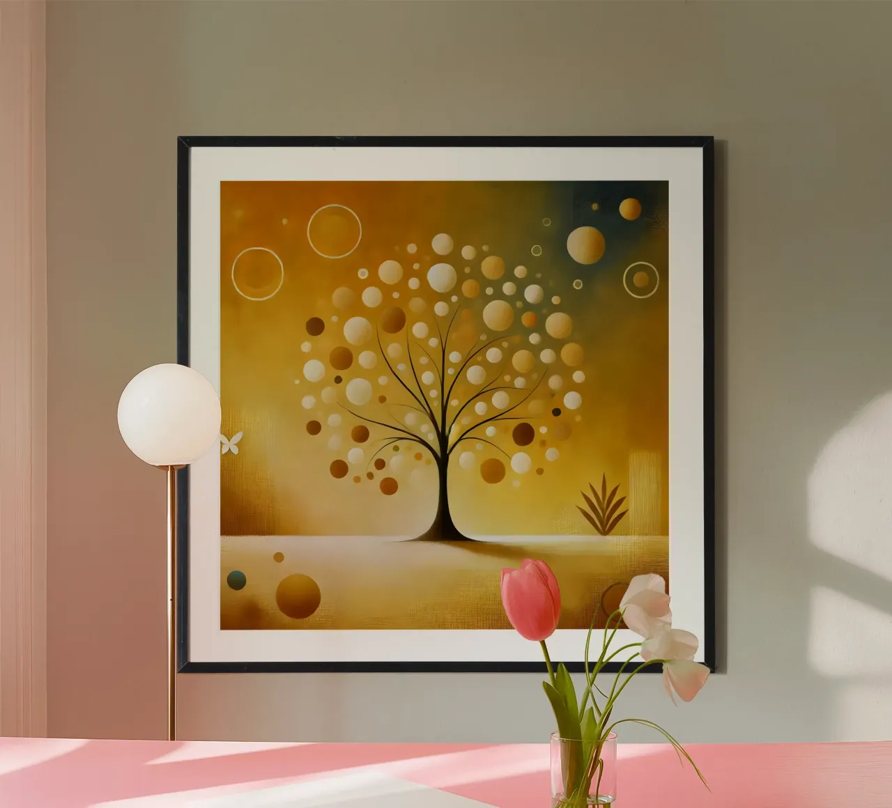 Tree yellow poster by spiritual