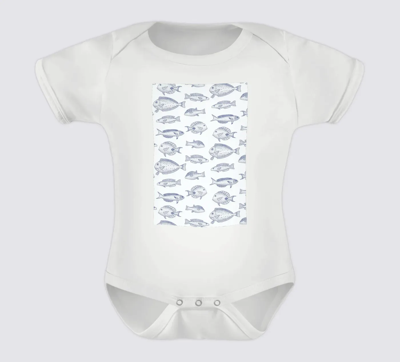 Fish Kurzarm Babybody von Jana Otto