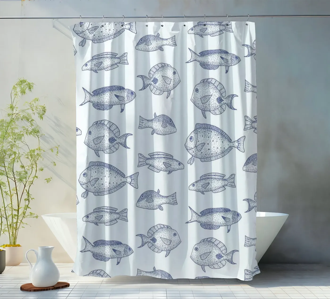 Fish Duschvorhang von Jana Otto