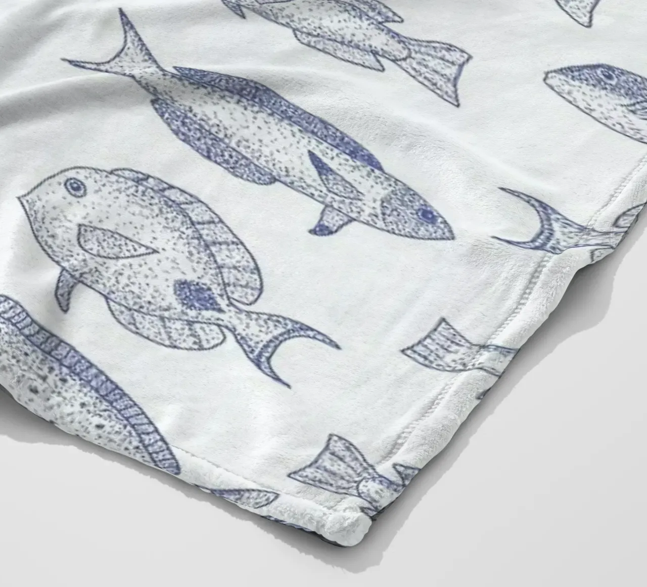 Fish fleecedeken van Jana Otto