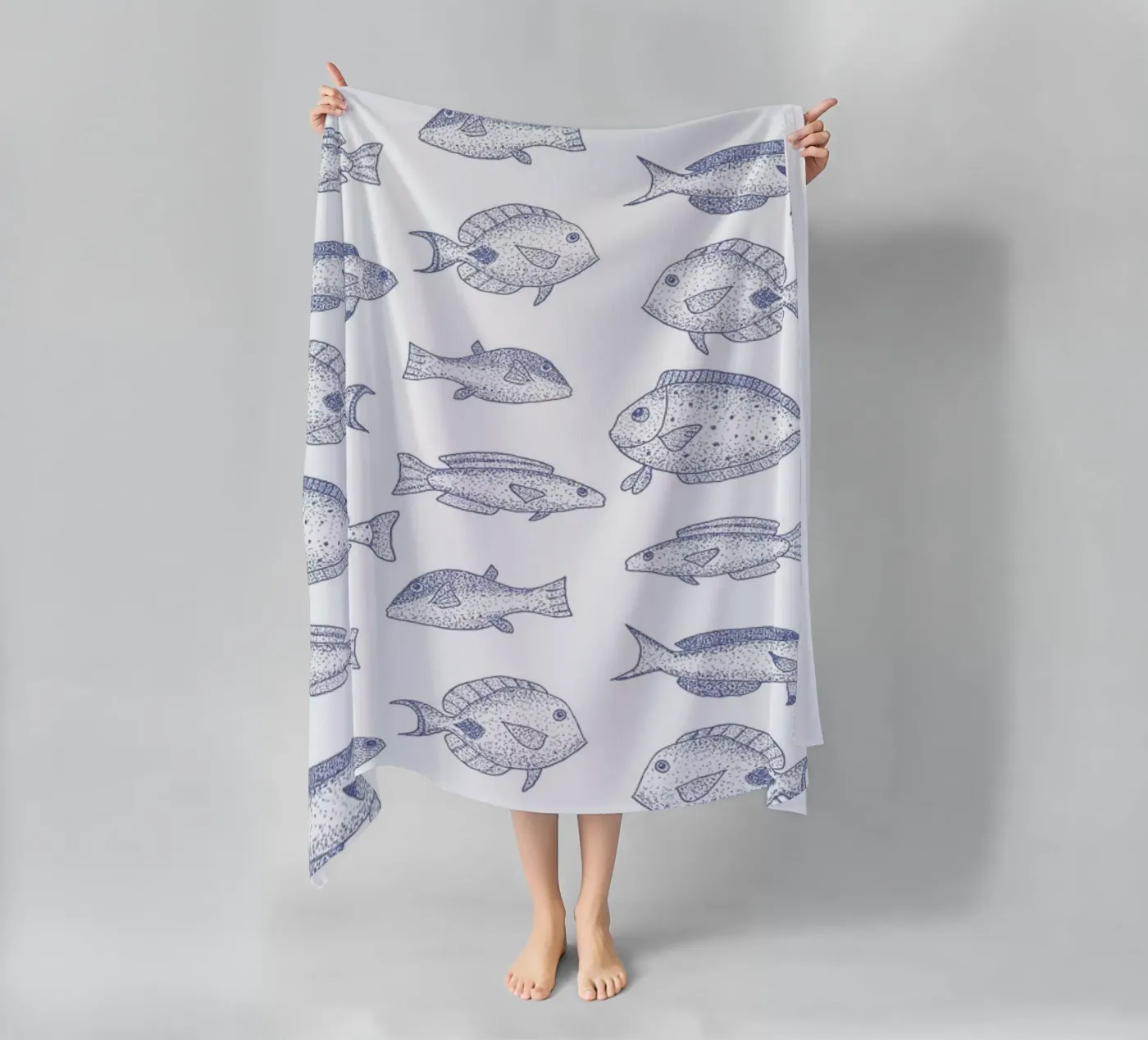 Fish Strandtuch von Jana Otto