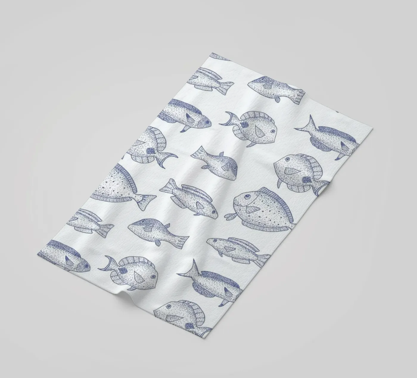 Fish Strandtuch von Jana Otto