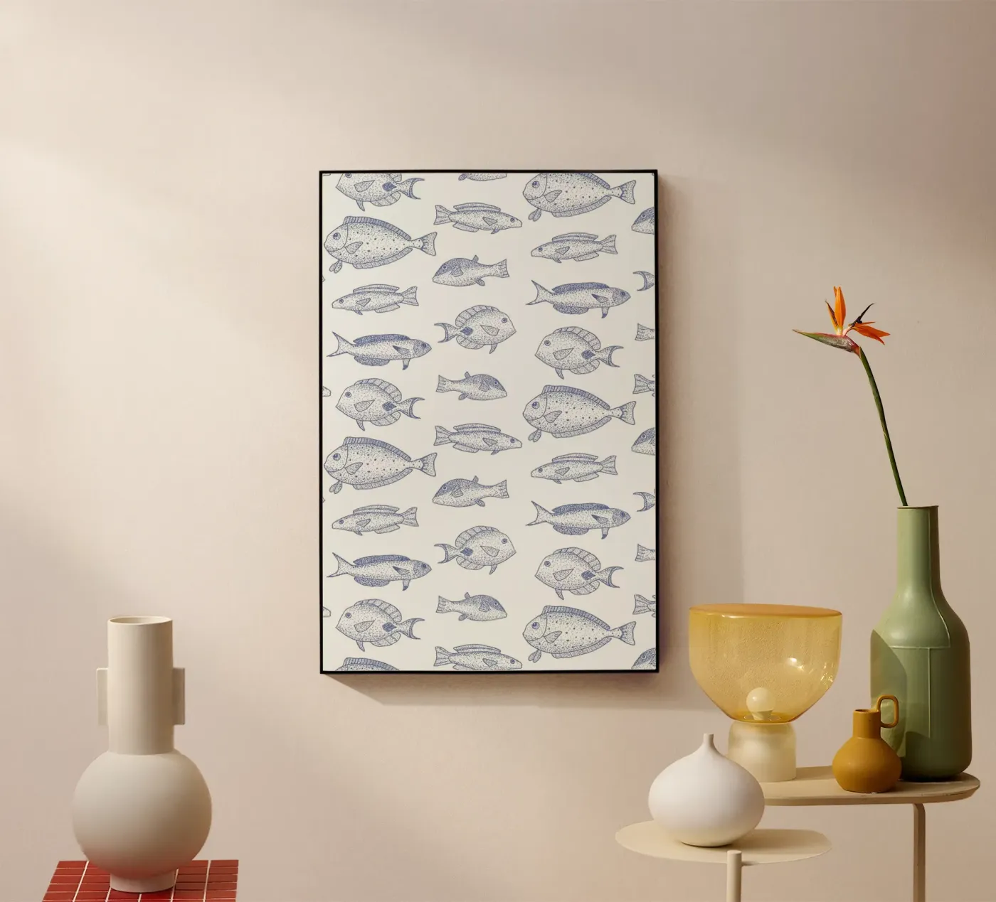 Fish acryl van Jana Otto