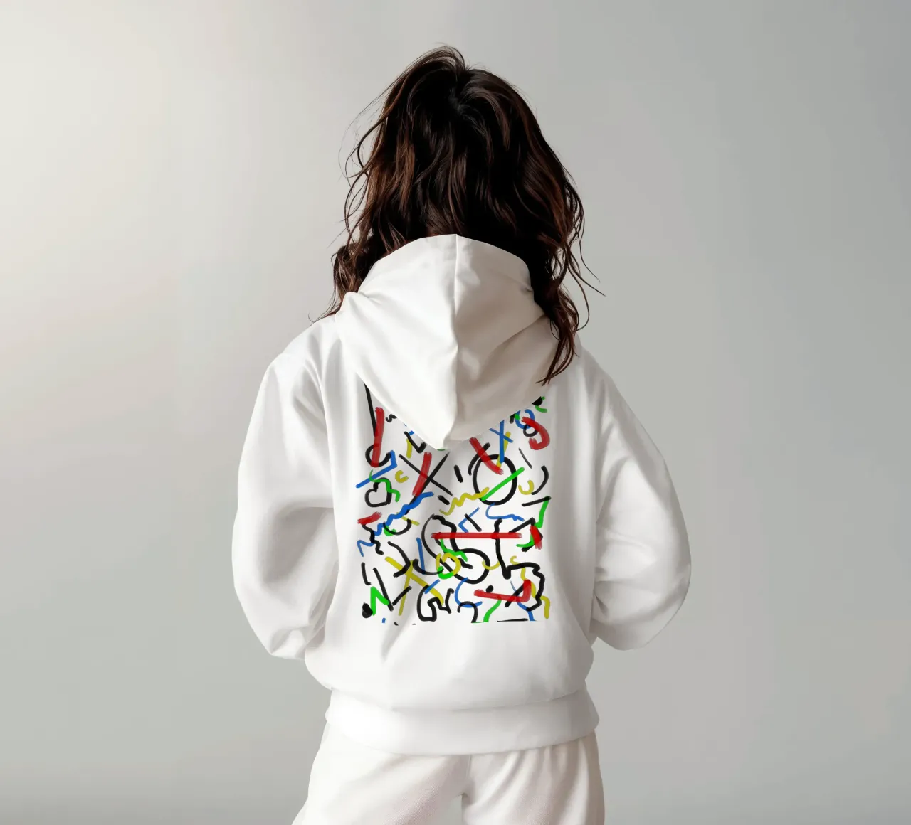 XO Abstract sudadera con capucha de Rezh creations