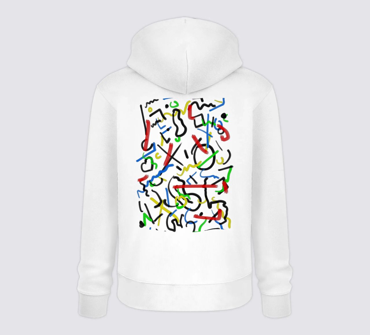 XO Abstract felpa con cappuccio da Rezh creations