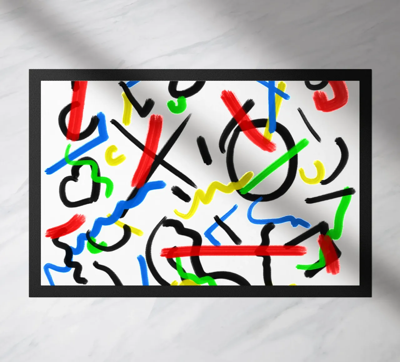 XO Abstract felpudo de Rezh creations