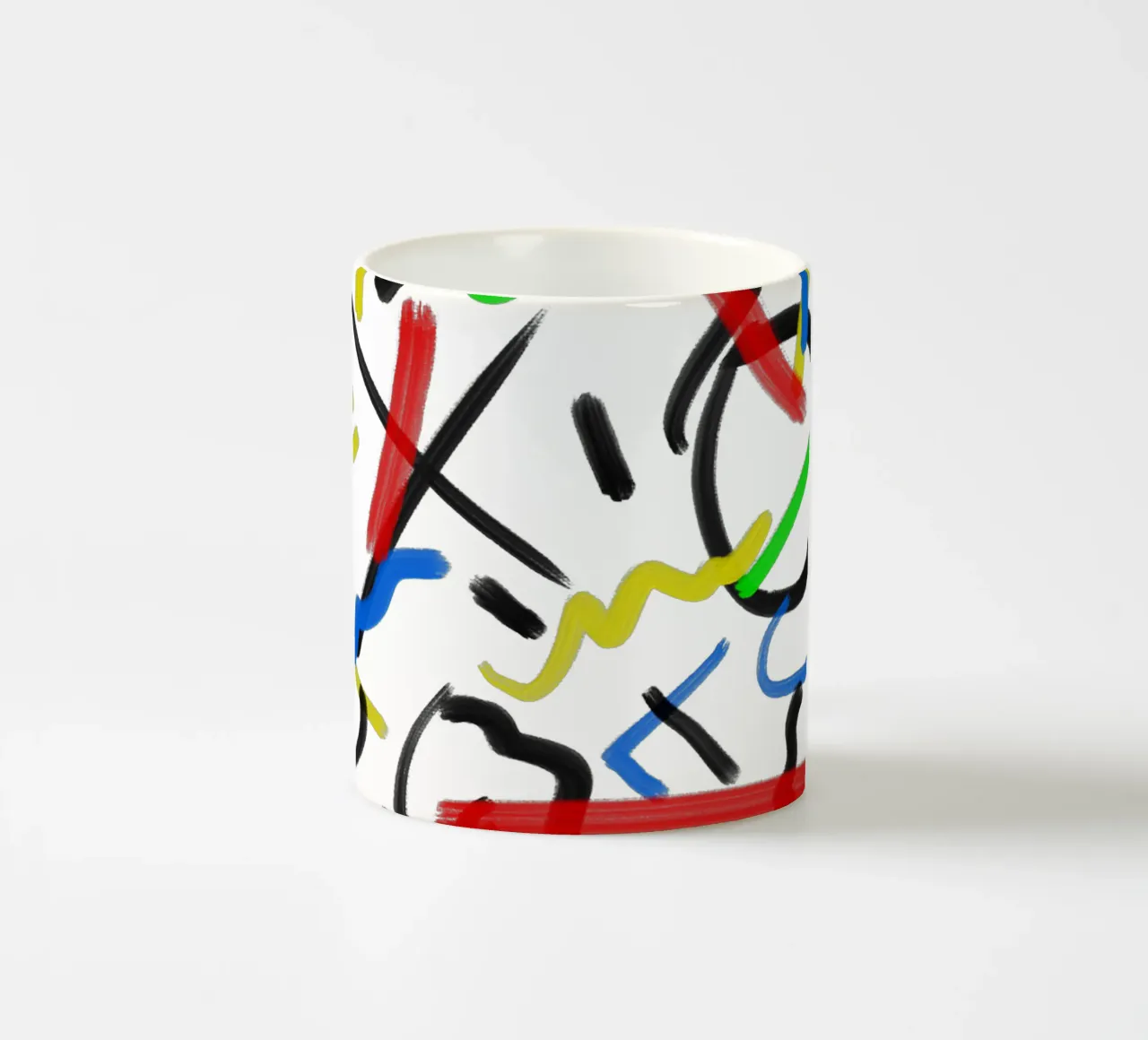 XO Abstract Keramik Tasse von Rezh creations