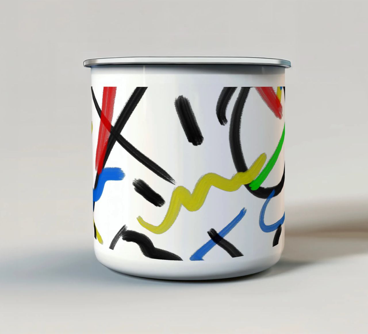 XO Abstract tazza in smalto da Rezh creations