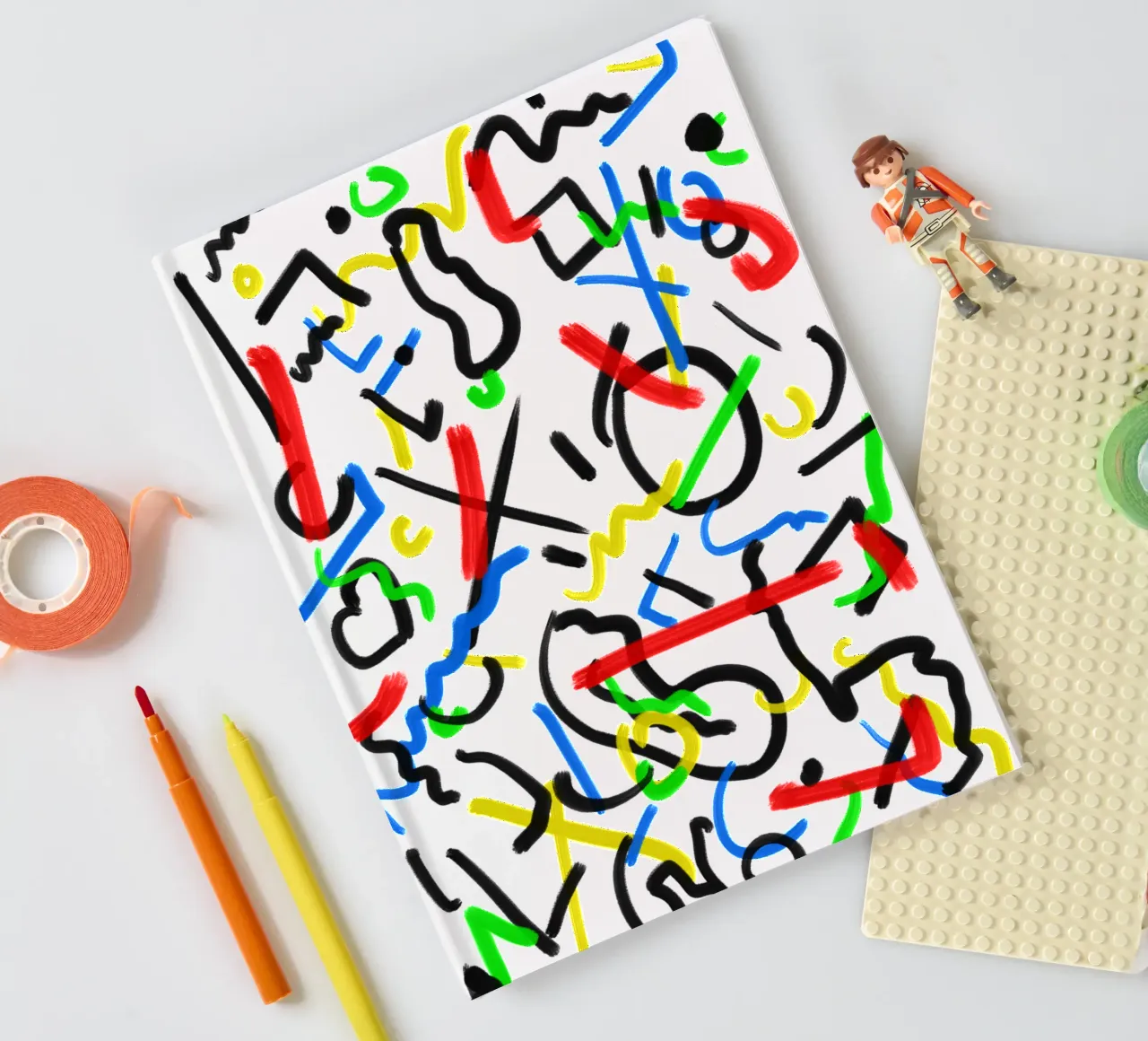XO Abstract notebook by Rezh creations