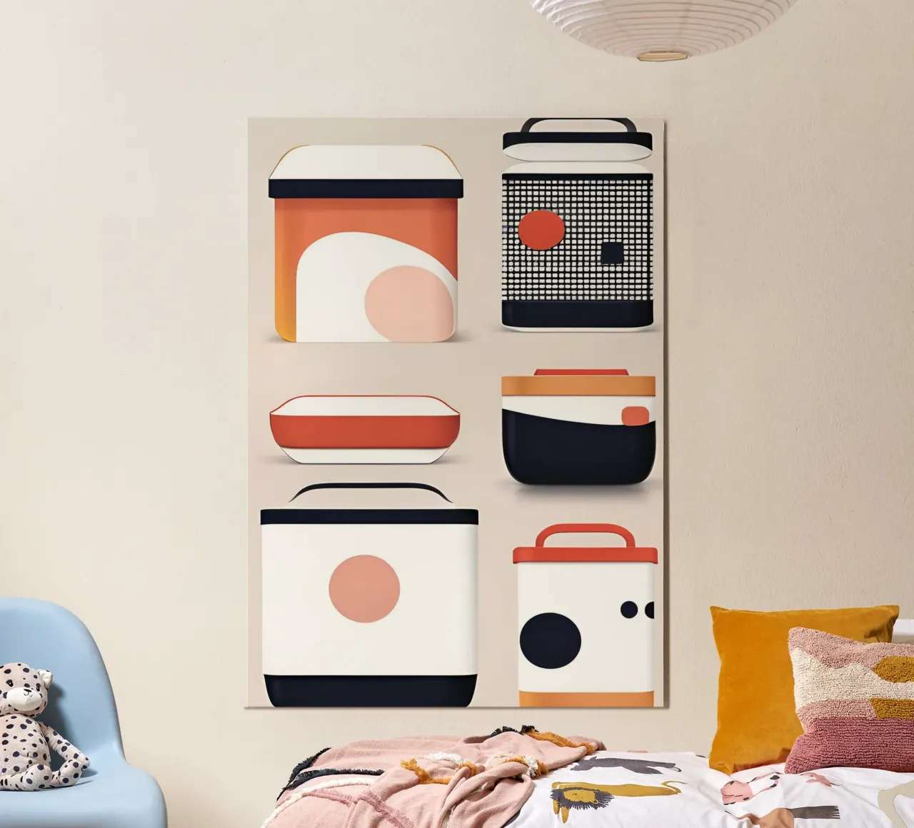 BENTO 1 poster con telaio in plastica da Rezh creations