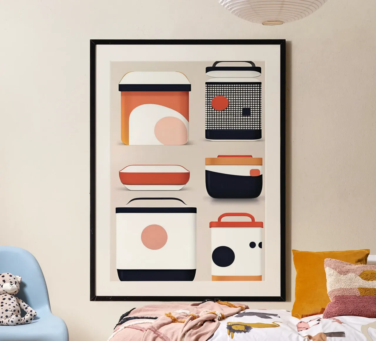 BENTO 1 poster con telaio in plastica da Rezh creations