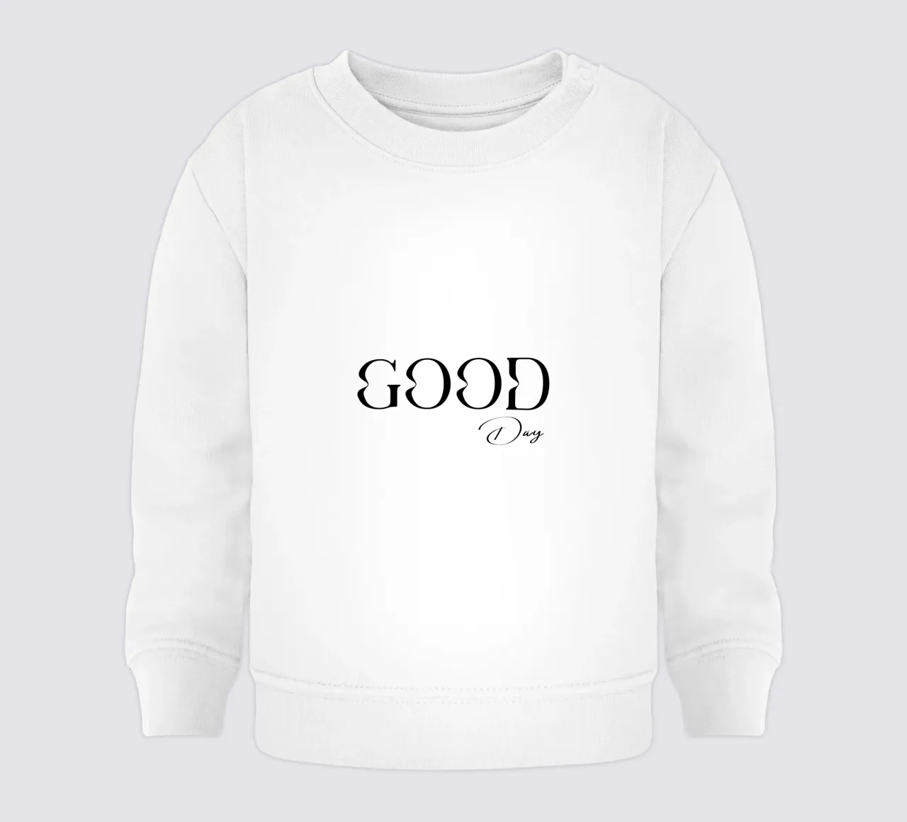 Tipografía simple Good Day sudadera de bebé de YV TYPOGRAPHY