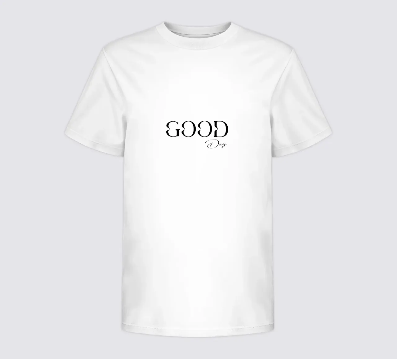 Typographie simple Good Day t-shirt enfant de YV TYPOGRAPHY