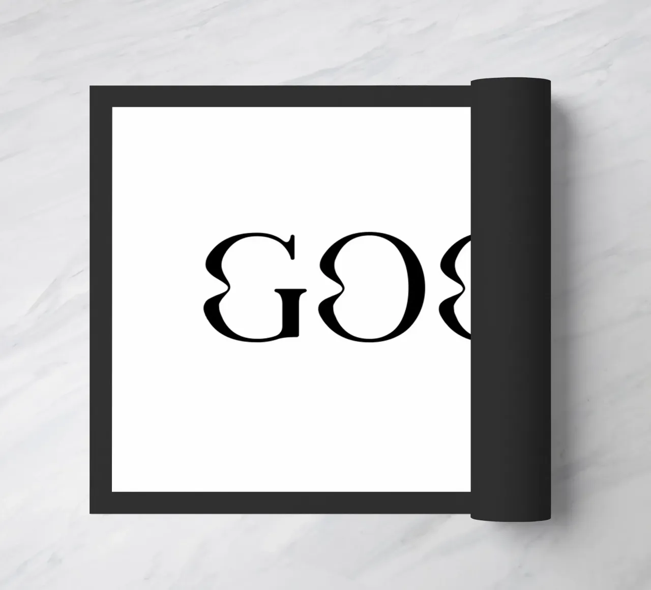 Simple Good Day Typography doormat by YV TYPOGRAPHY