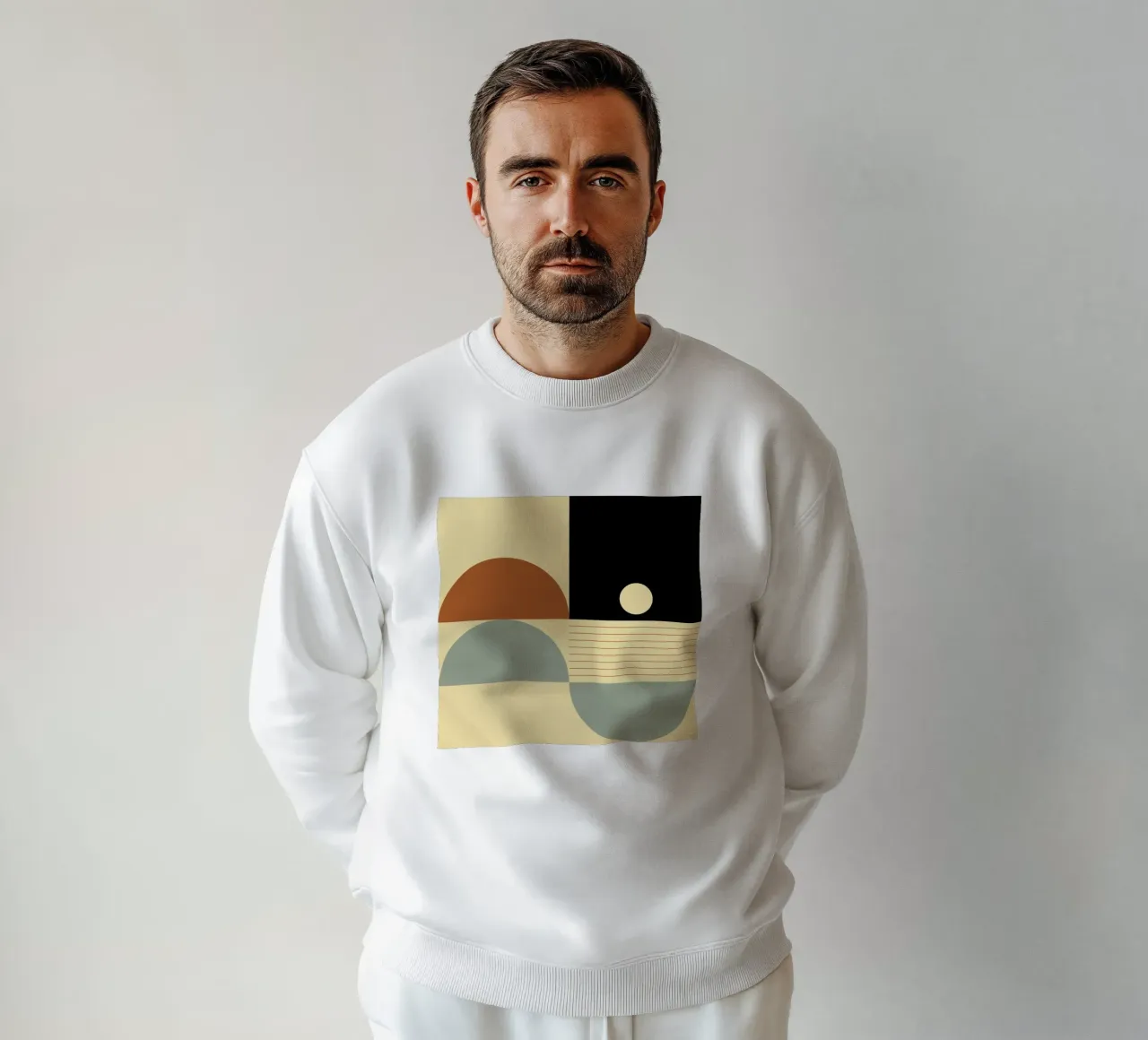 Mid Century Geometric Abstract 19 felpa da KHouse Studio