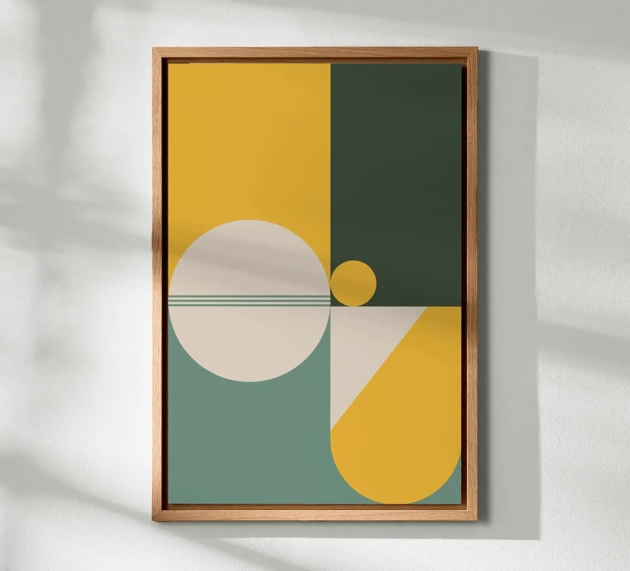Mid Century Geometric Abstract 20 alluminio dibond da KHouse Studio