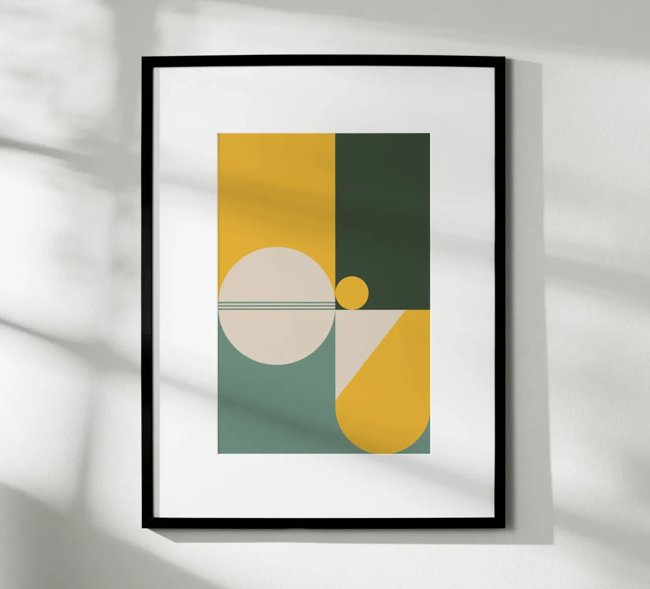 Mid Century Geometric Abstract 20 carta hahnemühle da KHouse Studio