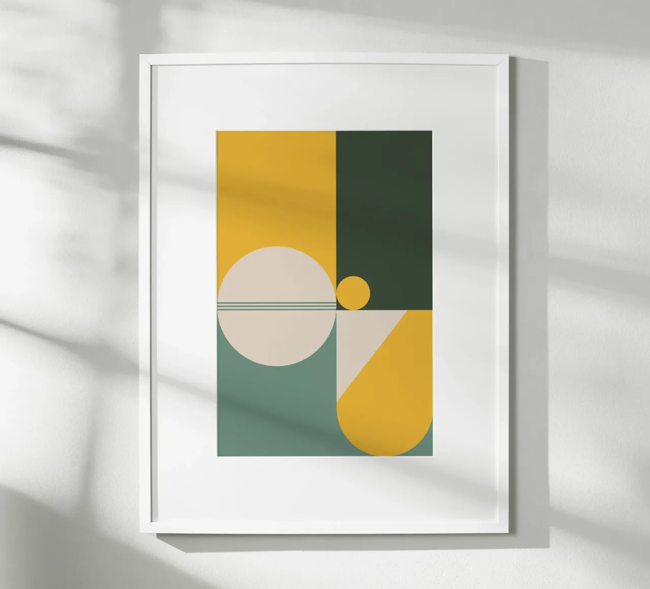 Mid Century Geometric Abstract 20 carta hahnemühle da KHouse Studio
