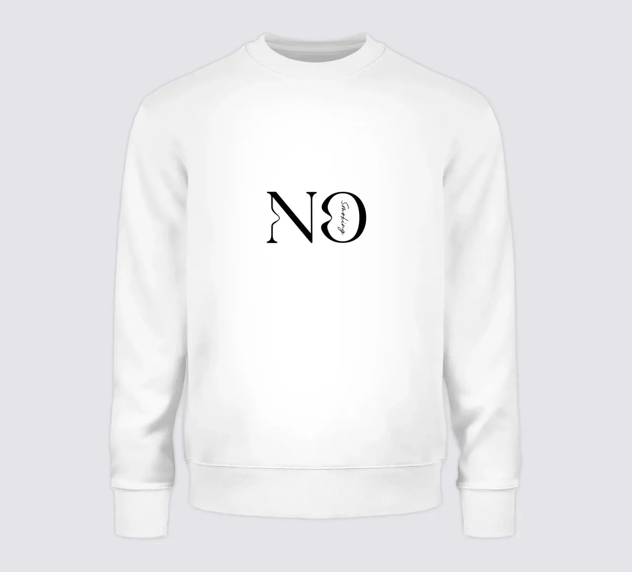 Tipografia semplice No Smoking felpa da YV TYPOGRAPHY