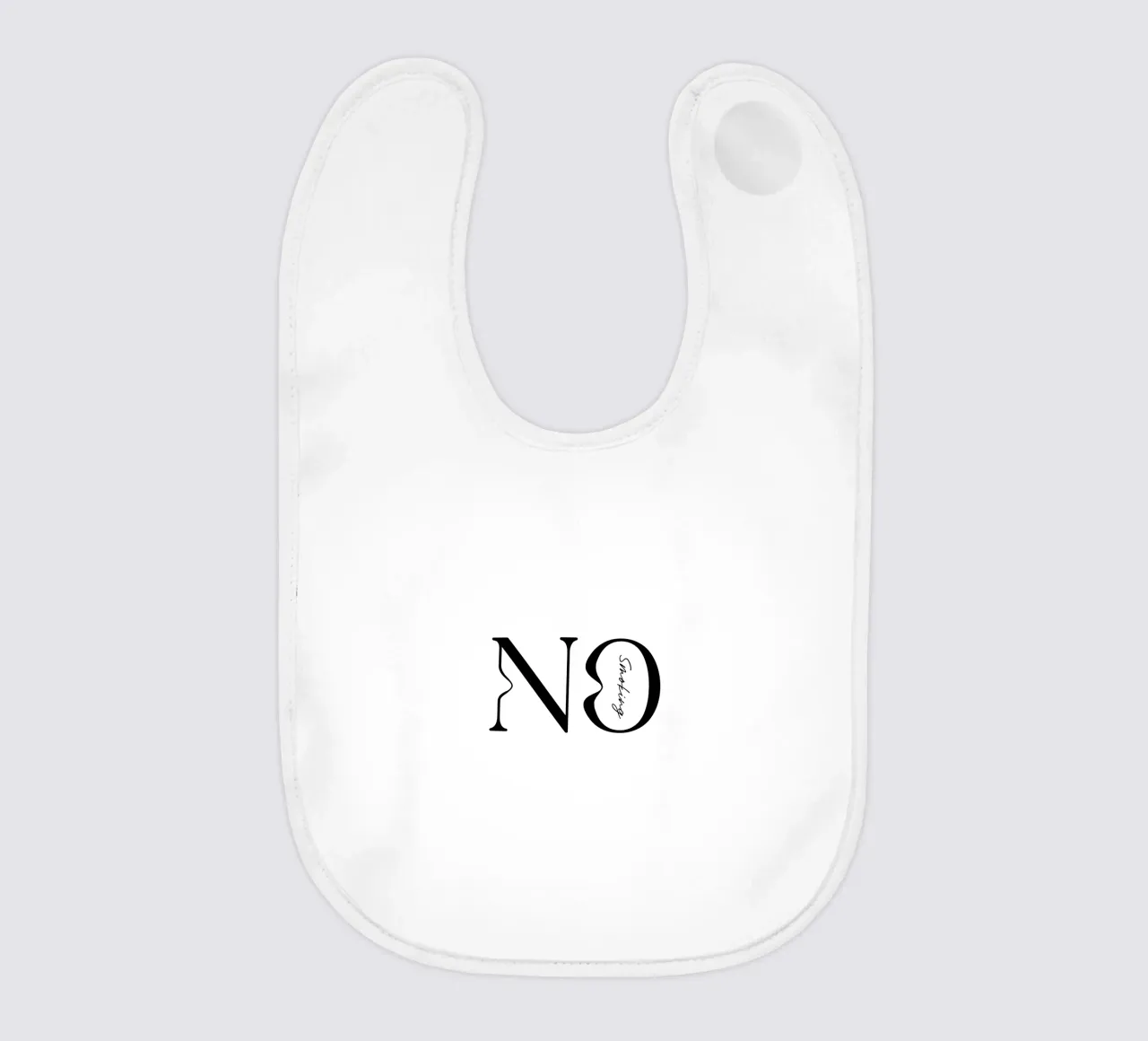 Tipografia semplice No Smoking bavaglino da YV TYPOGRAPHY