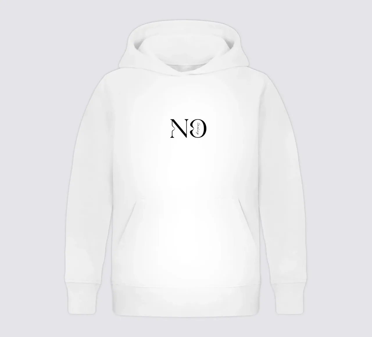 Tipografia semplice No Smoking felpa bambino con cappuccio da YV TYPOGRAPHY