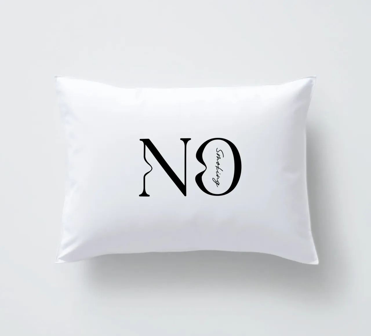 Tipografia semplice No Smoking cuscino da YV TYPOGRAPHY
