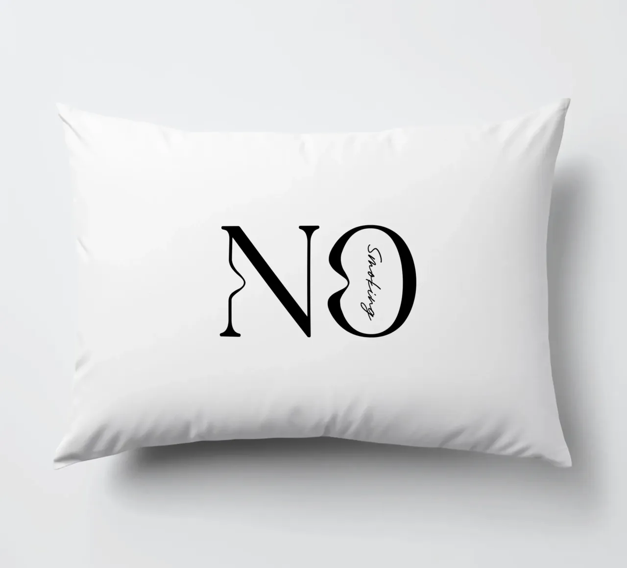 Tipografia semplice No Smoking cuscino da YV TYPOGRAPHY
