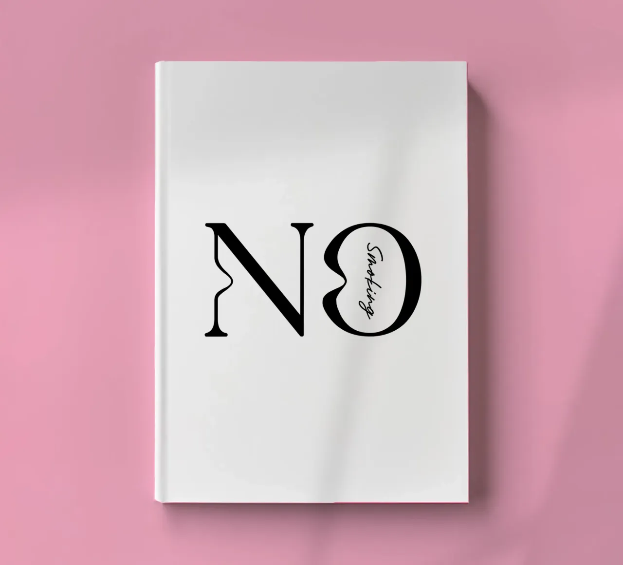 Simple No Smoking Typography notebook by YV TYPOGRAPHY