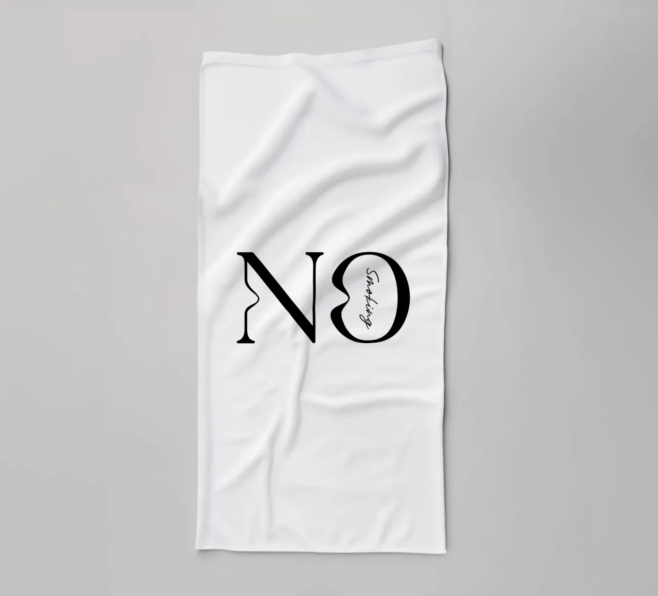 Tipografia semplice No Smoking asciugamano da bagno da YV TYPOGRAPHY