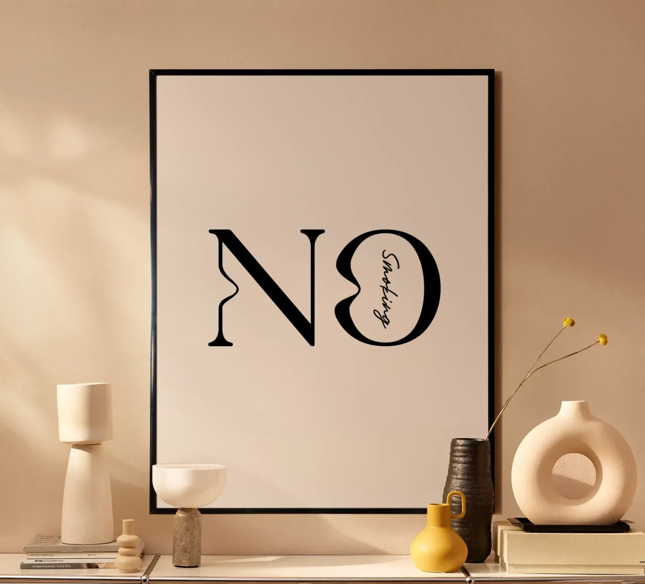Tipografia semplice No Smoking carta hahnemühle da YV TYPOGRAPHY