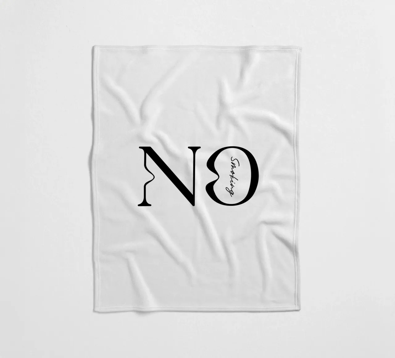 Tipografia semplice No Smoking coperta in pile da YV TYPOGRAPHY