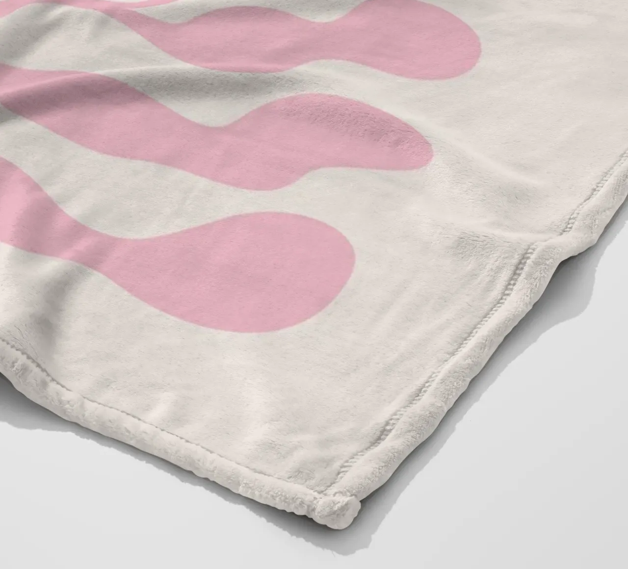 Red and Pink Abstract Botanical Art fleece blanket by pdigitalprints