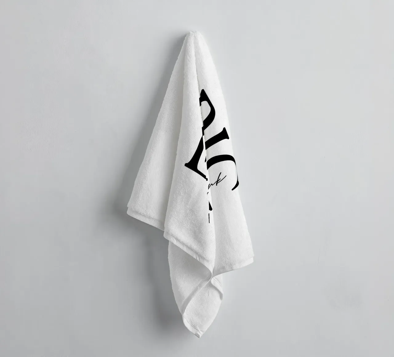 Big Think Simple Typography towel by YV TYPOGRAPHY