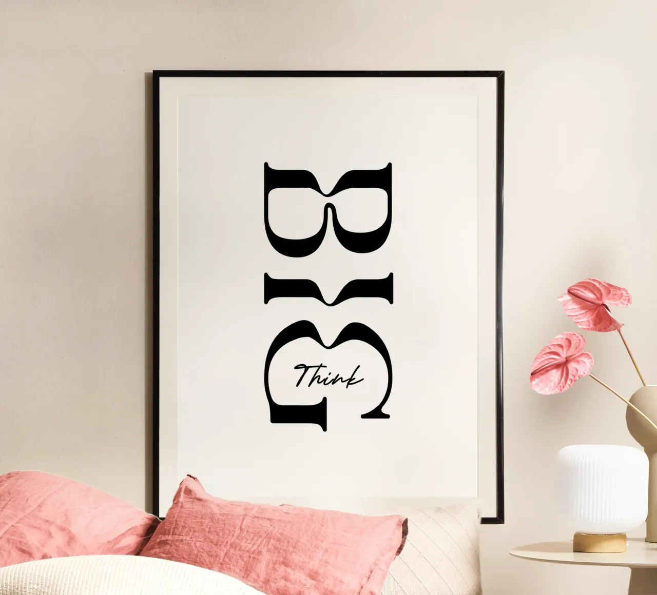Pensare in grande Tipografia semplice carta hahnemühle da YV TYPOGRAPHY