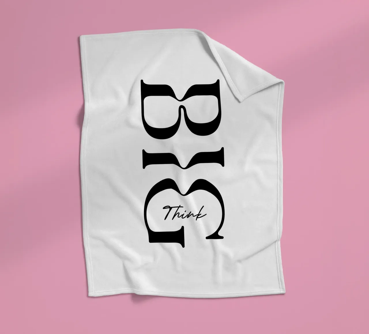 Pensare in grande Tipografia semplice coperta in pile da YV TYPOGRAPHY
