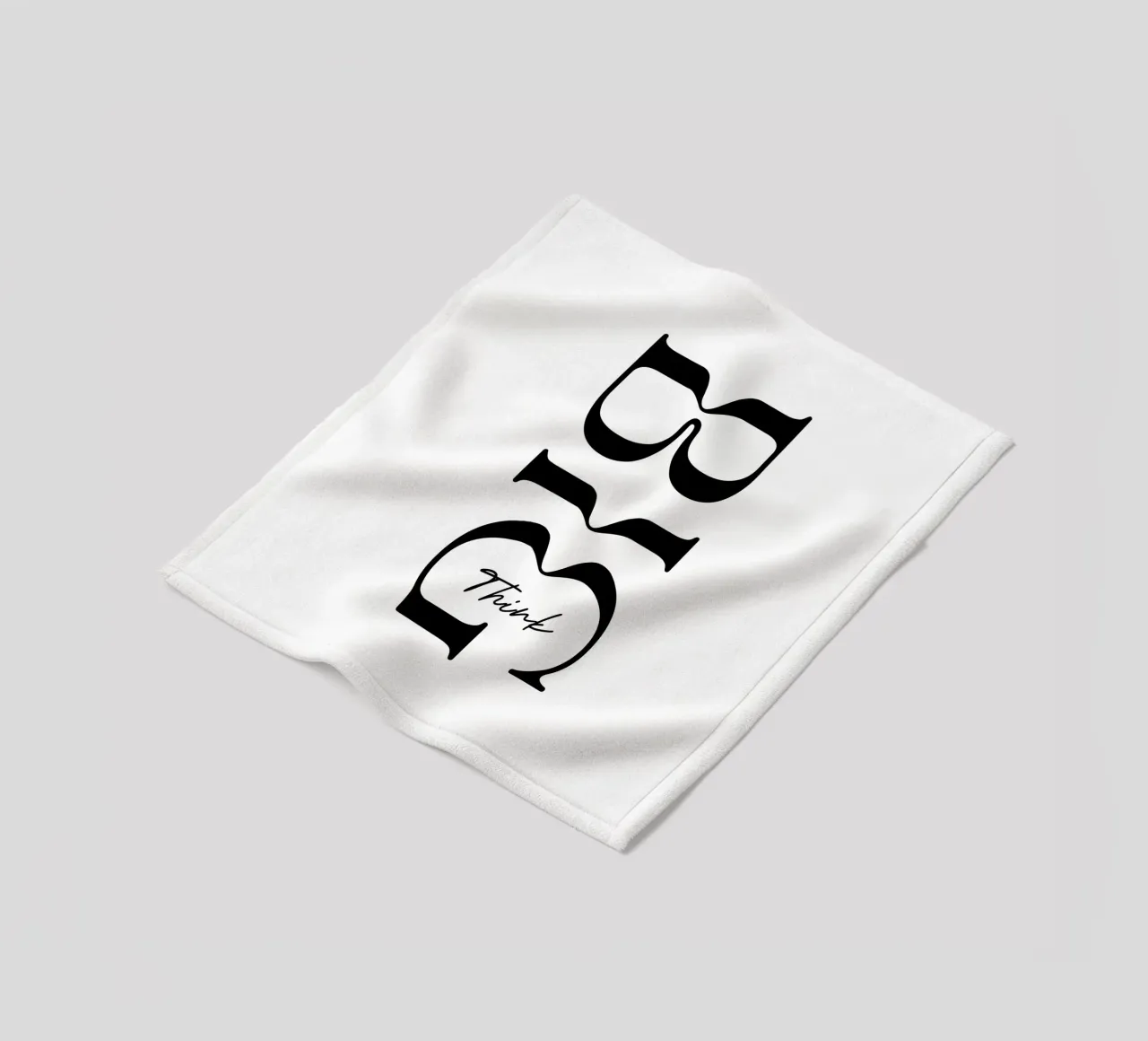 Pensare in grande Tipografia semplice coperta in pile da YV TYPOGRAPHY