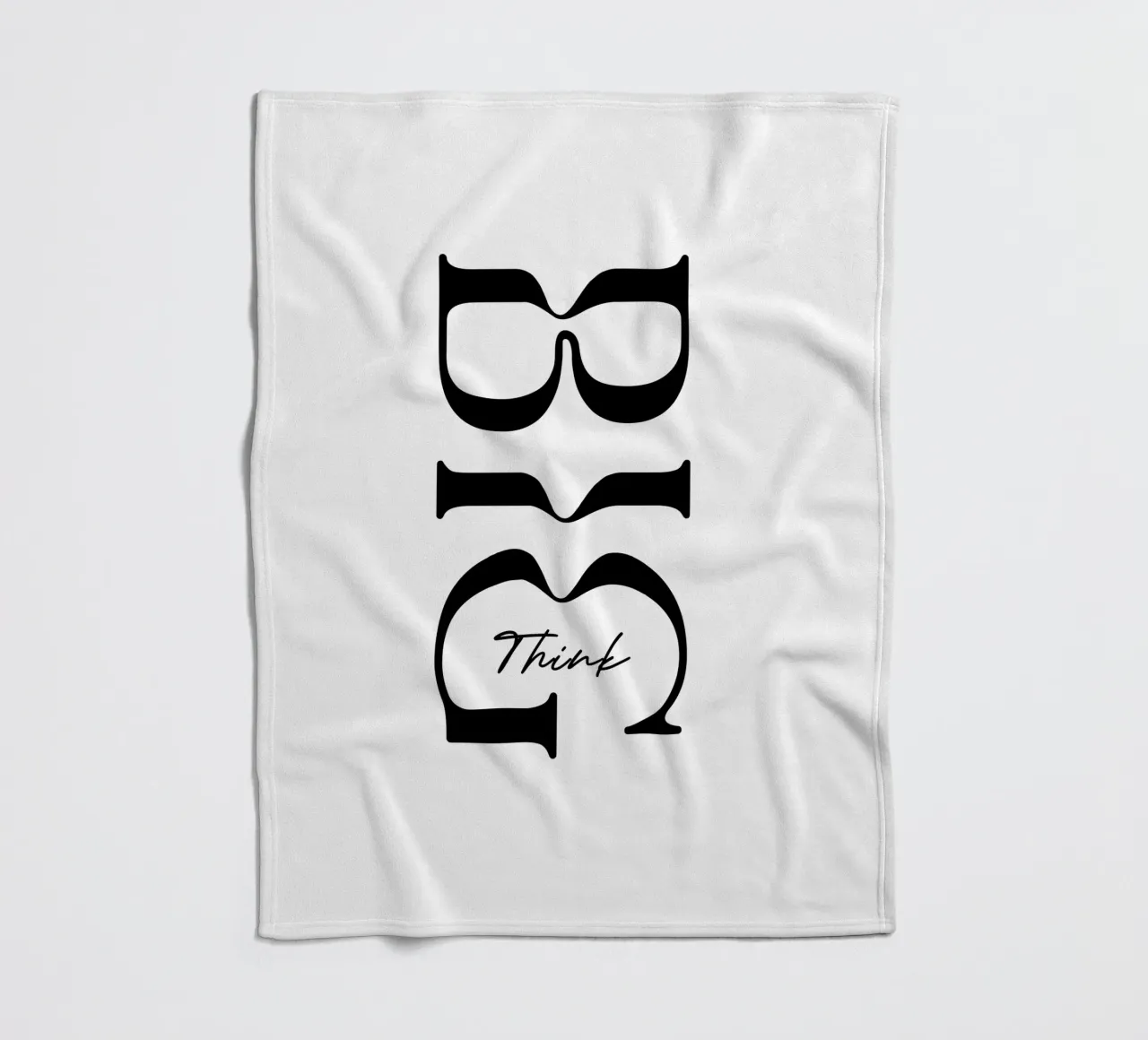 Pensare in grande Tipografia semplice coperta in pile da YV TYPOGRAPHY