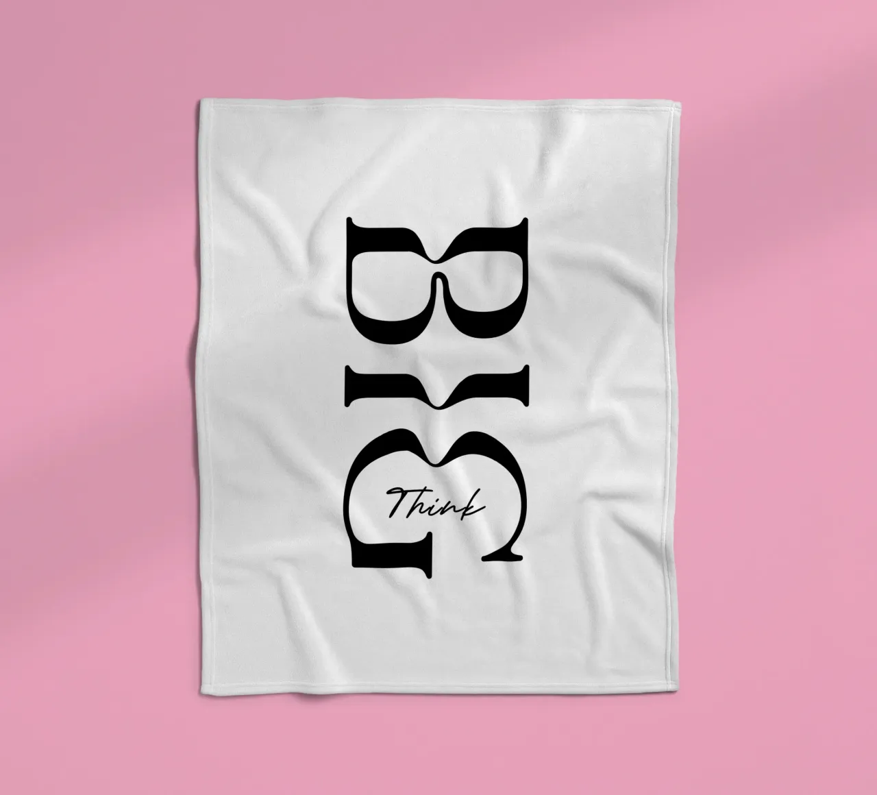 Pensare in grande Tipografia semplice coperta in pile da YV TYPOGRAPHY