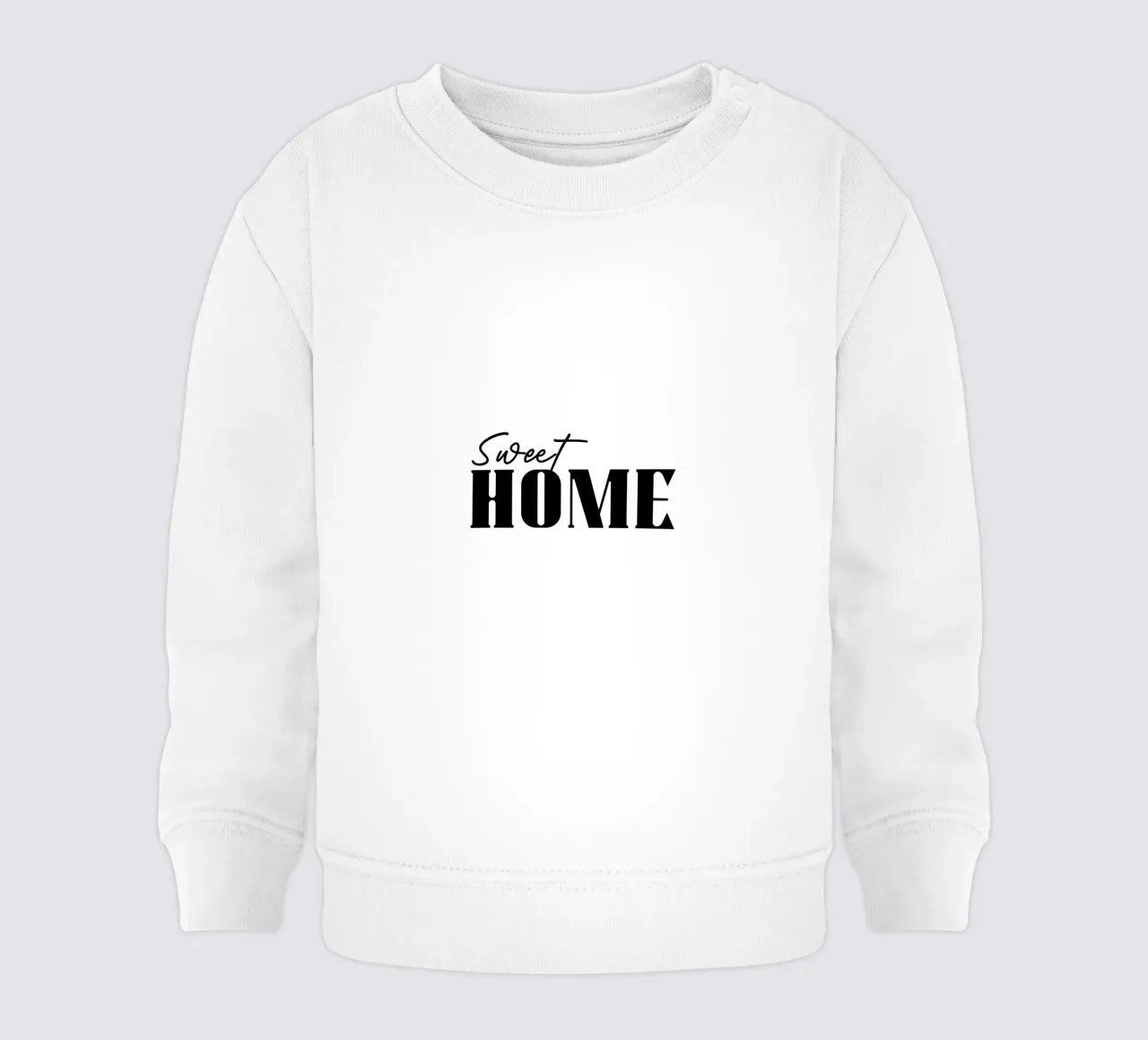 Sweet Home Tipografia semplice felpa neonato da YV TYPOGRAPHY