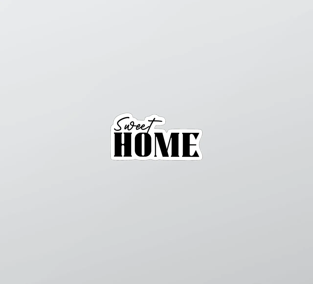 Sweet Home Simple Typography sticker by YV TYPOGRAPHY
