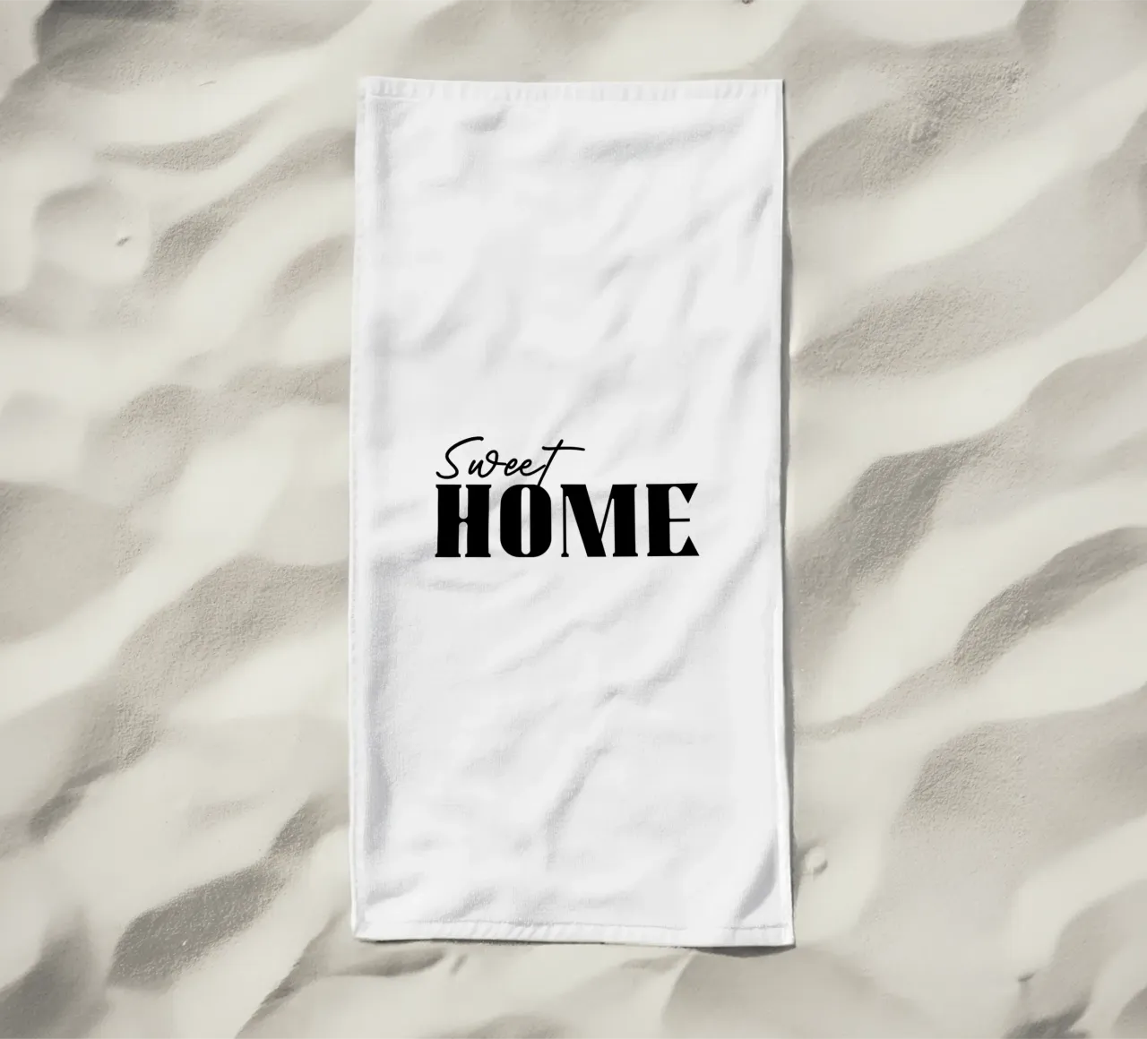 Sweet Home Tipografia semplice telo mare da YV TYPOGRAPHY