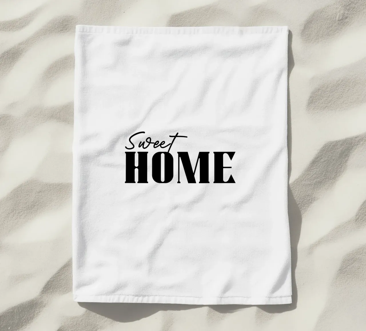 Sweet Home Tipografia semplice telo mare da YV TYPOGRAPHY