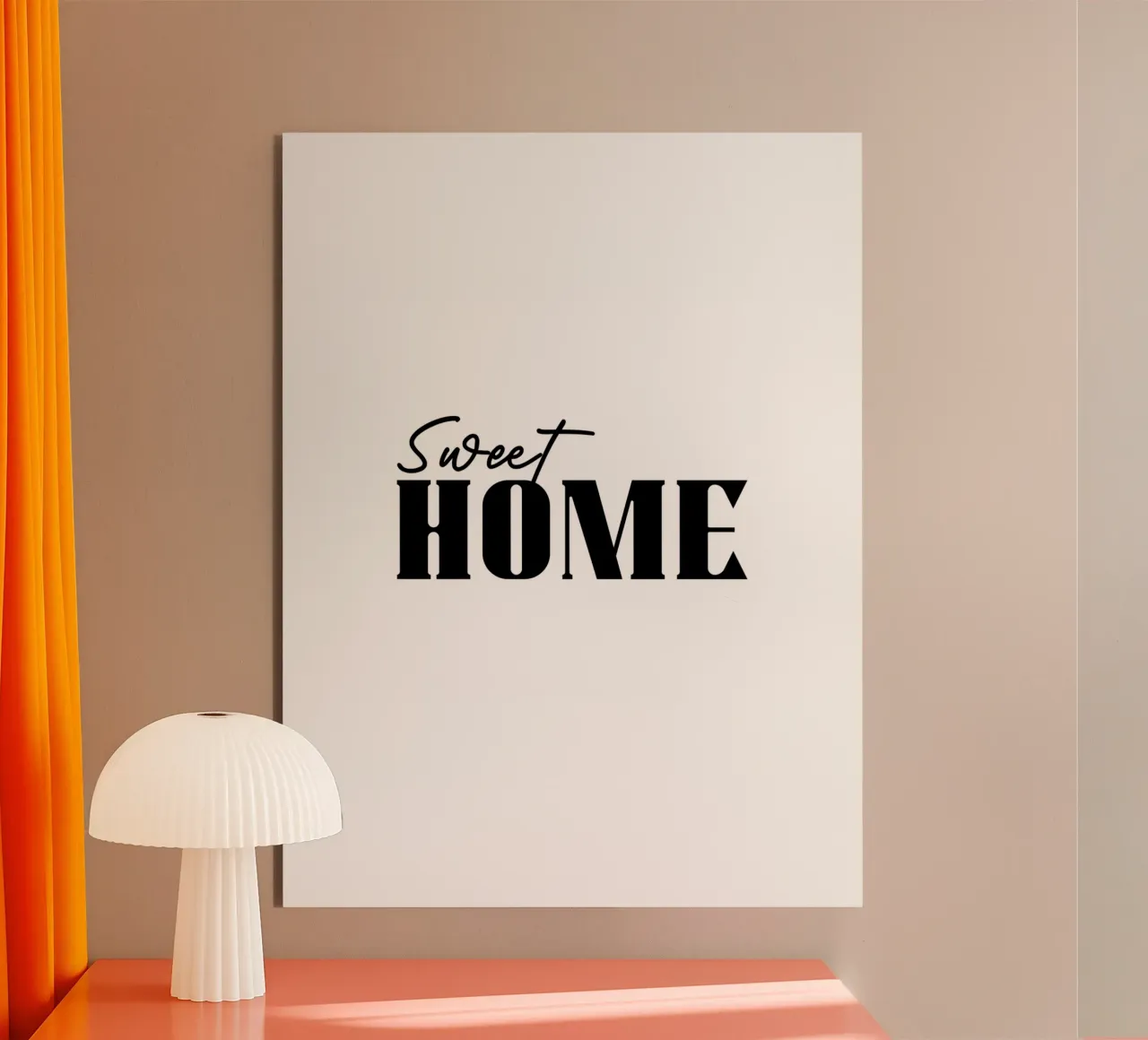 Sweet Home Simple Typography alu-dibond by YV TYPOGRAPHY