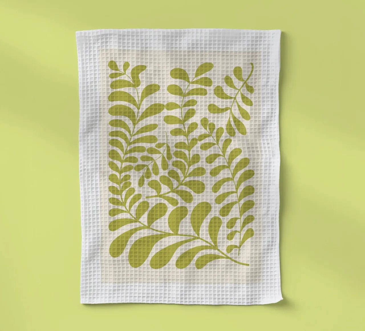 Art abstrait botanique vert sauge torchon de pdigitalprints