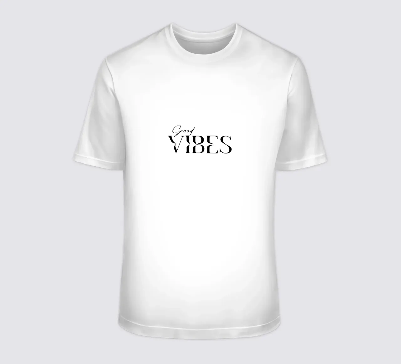 Semplice tipografia Good Vibes t-shirt da YV TYPOGRAPHY