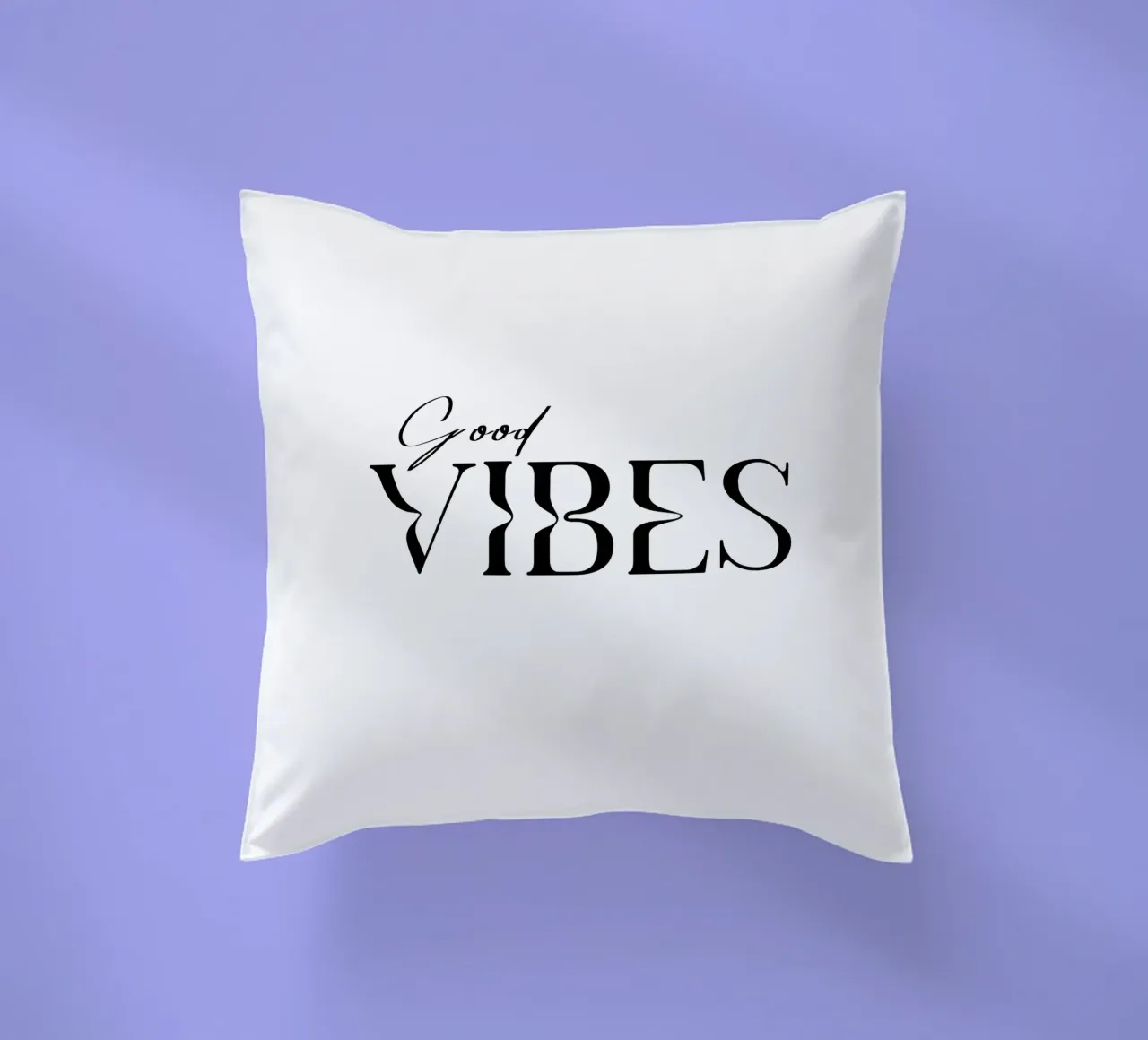 Semplice tipografia Good Vibes cuscino da YV TYPOGRAPHY
