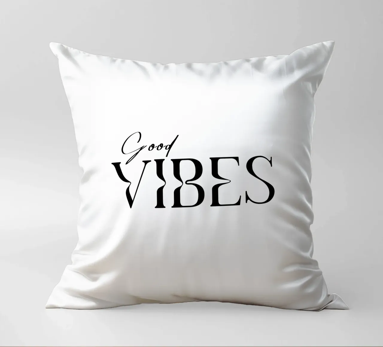 Semplice tipografia Good Vibes cuscino da YV TYPOGRAPHY