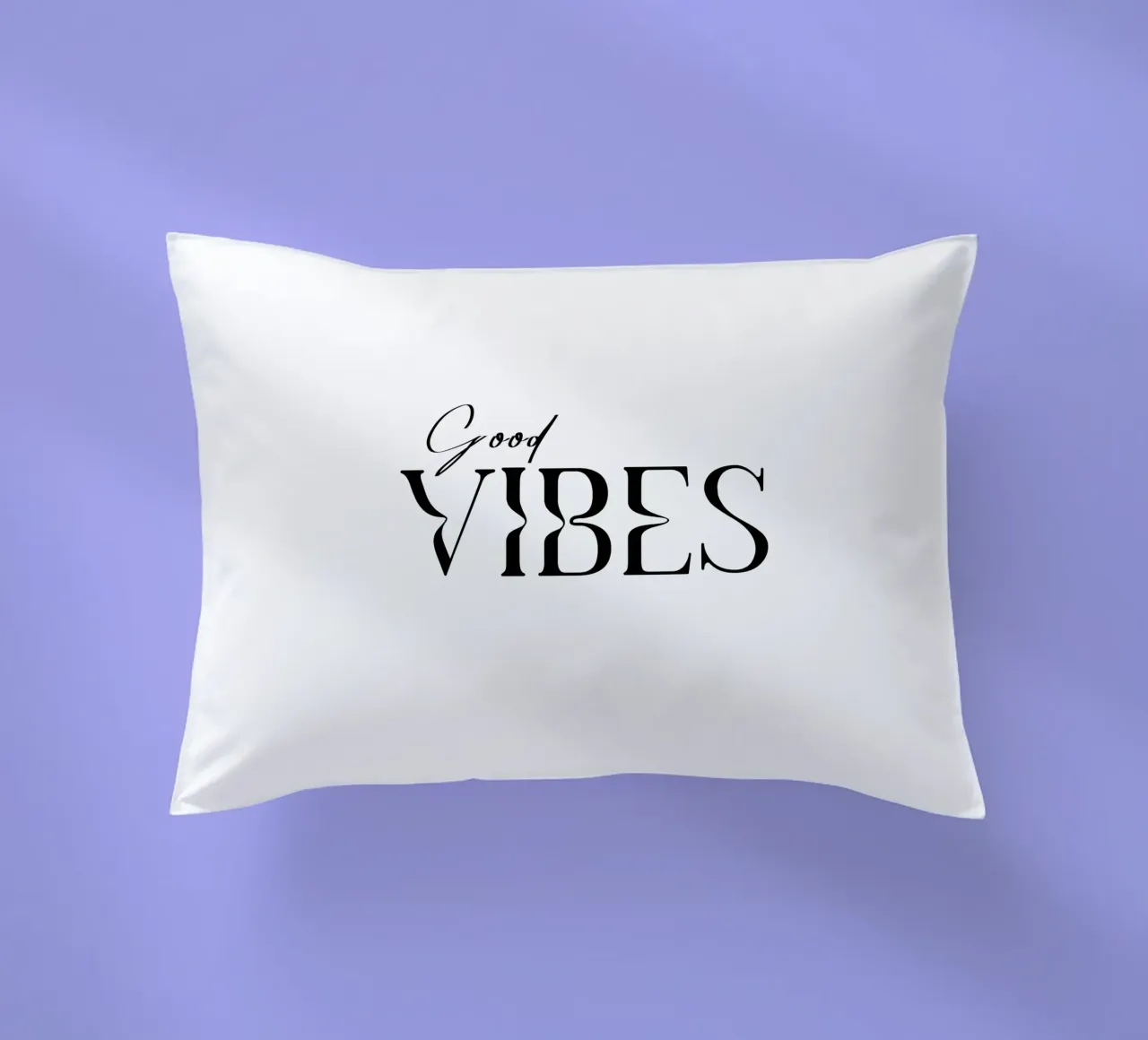 Semplice tipografia Good Vibes cuscino da YV TYPOGRAPHY