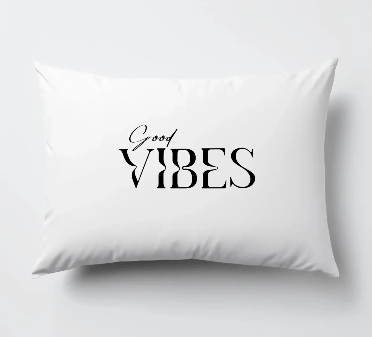 Semplice tipografia Good Vibes cuscino da YV TYPOGRAPHY